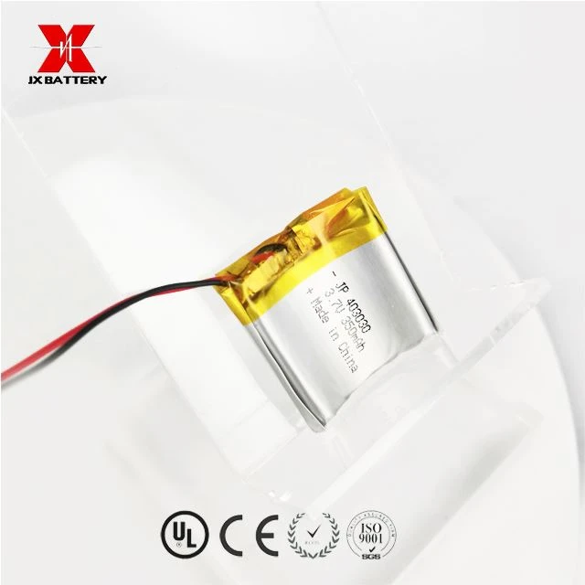 بطارية ليثيوم بوليمر منحنية من الشركة المصنعة JP403030 350mah